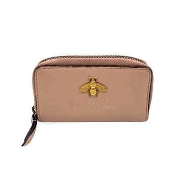 Gucci Abbey Pink Leather Wallet 