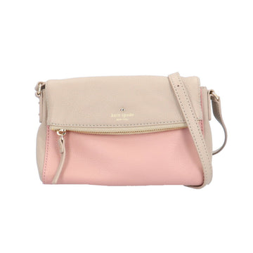 Kate Spade Cobble Hill mini Carson Beige Leather Shoulder Bag