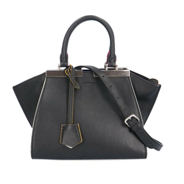 Fendi 3Jours Black Leather Shoulder Bag