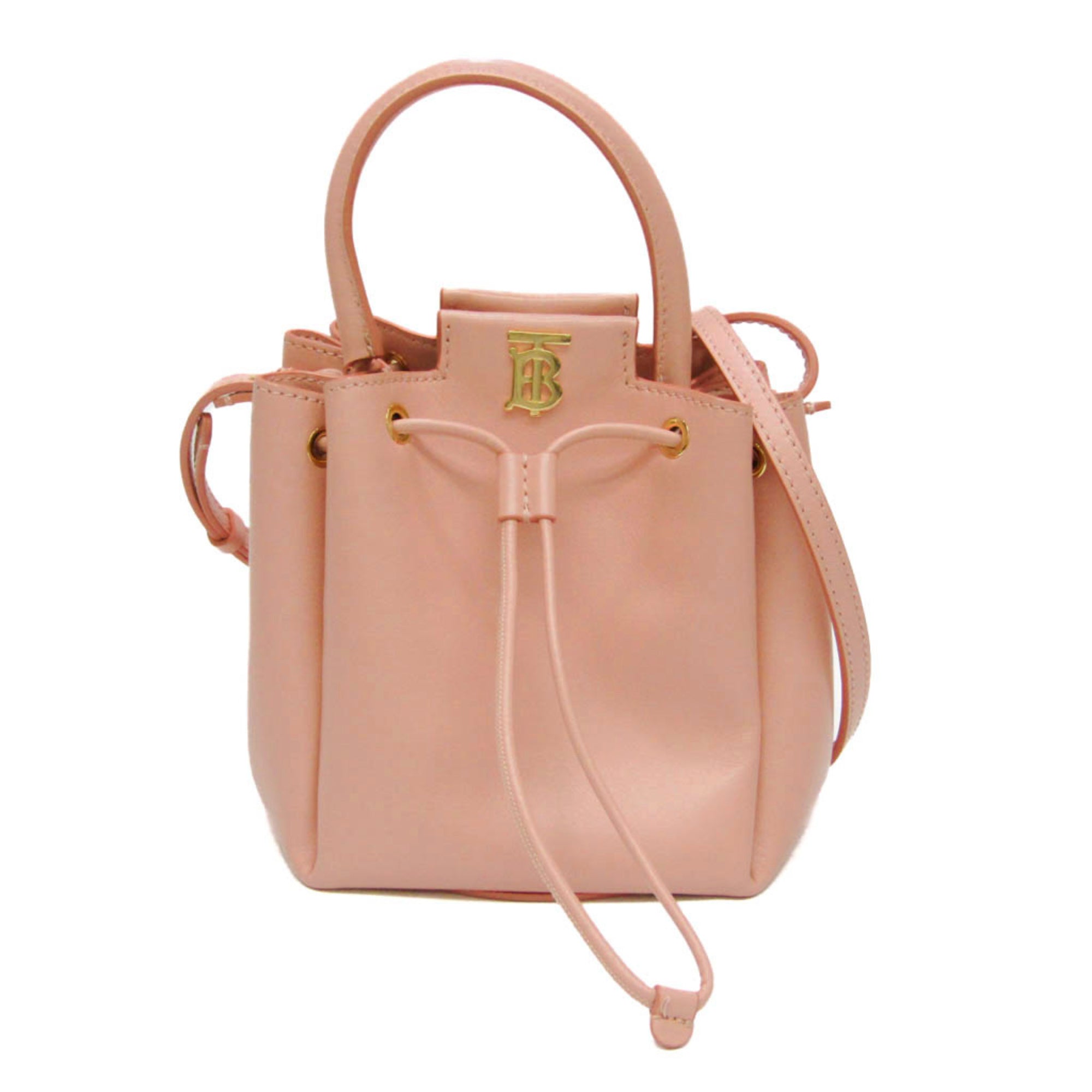 Burberry TB Pink Leather Shoulder Bag