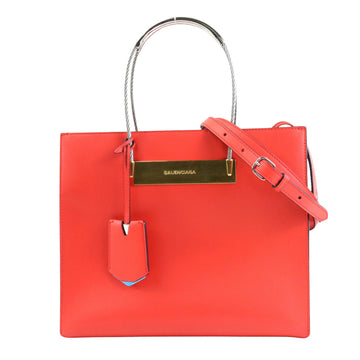 Balenciaga Red Leather Shoulder Bag