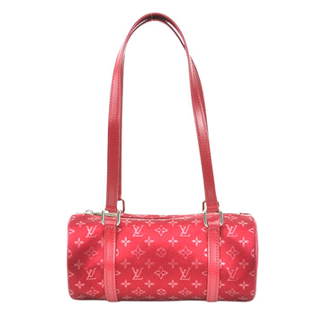 Louis Vuitton Papillon Red Canvas Handbag 