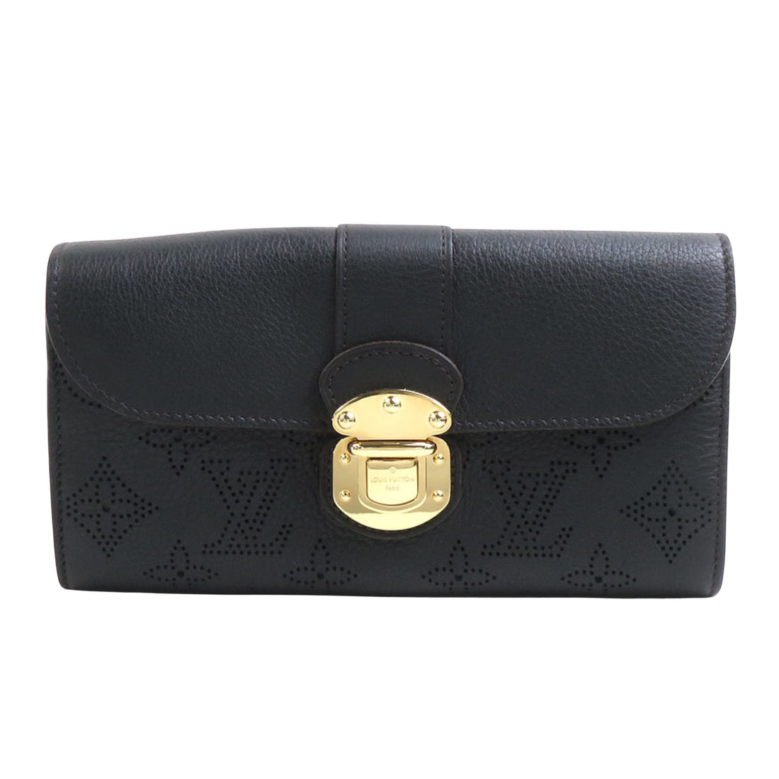 Louis Vuitton Amelia Black Leather Wallet 