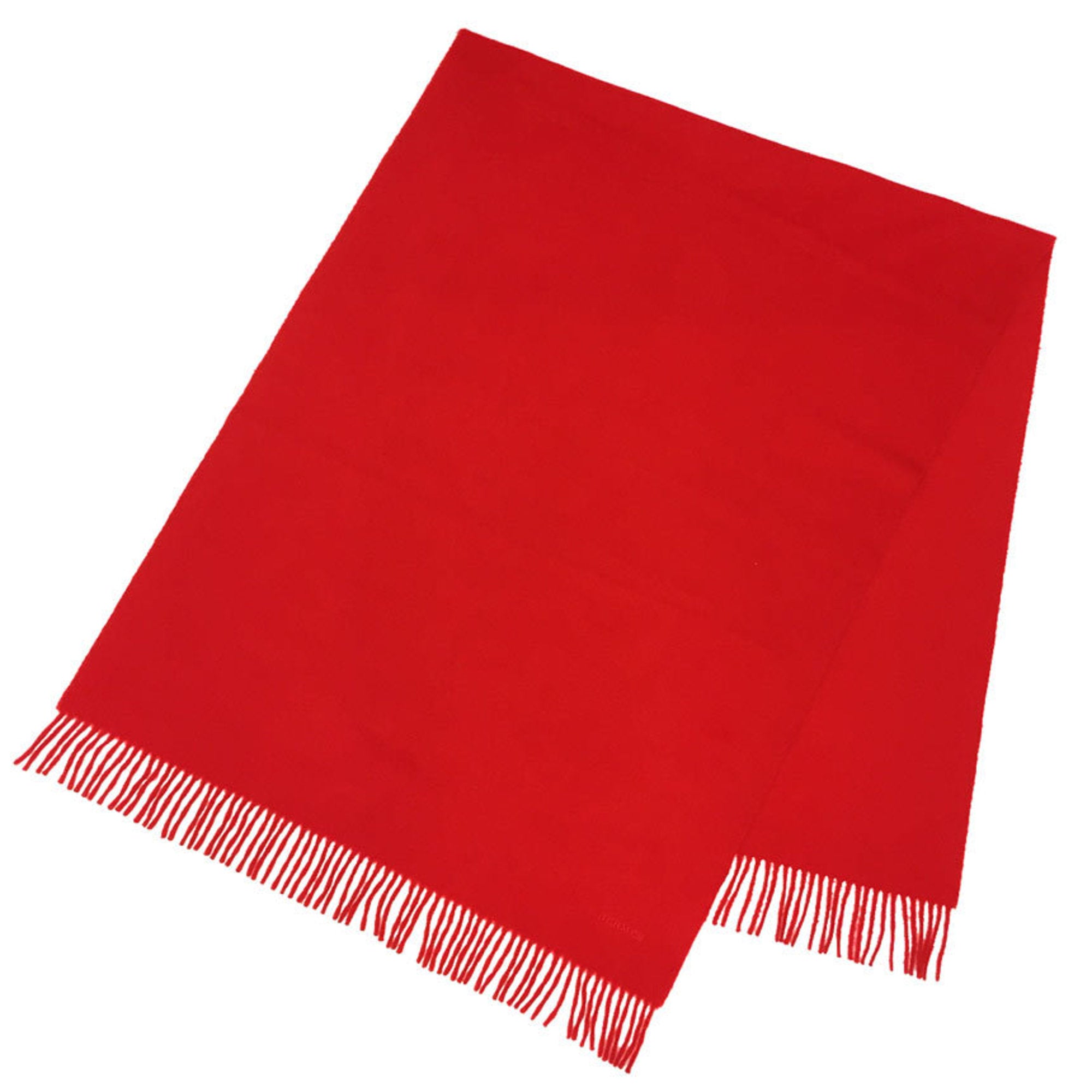 Hermès Red Cashmere Scarf 