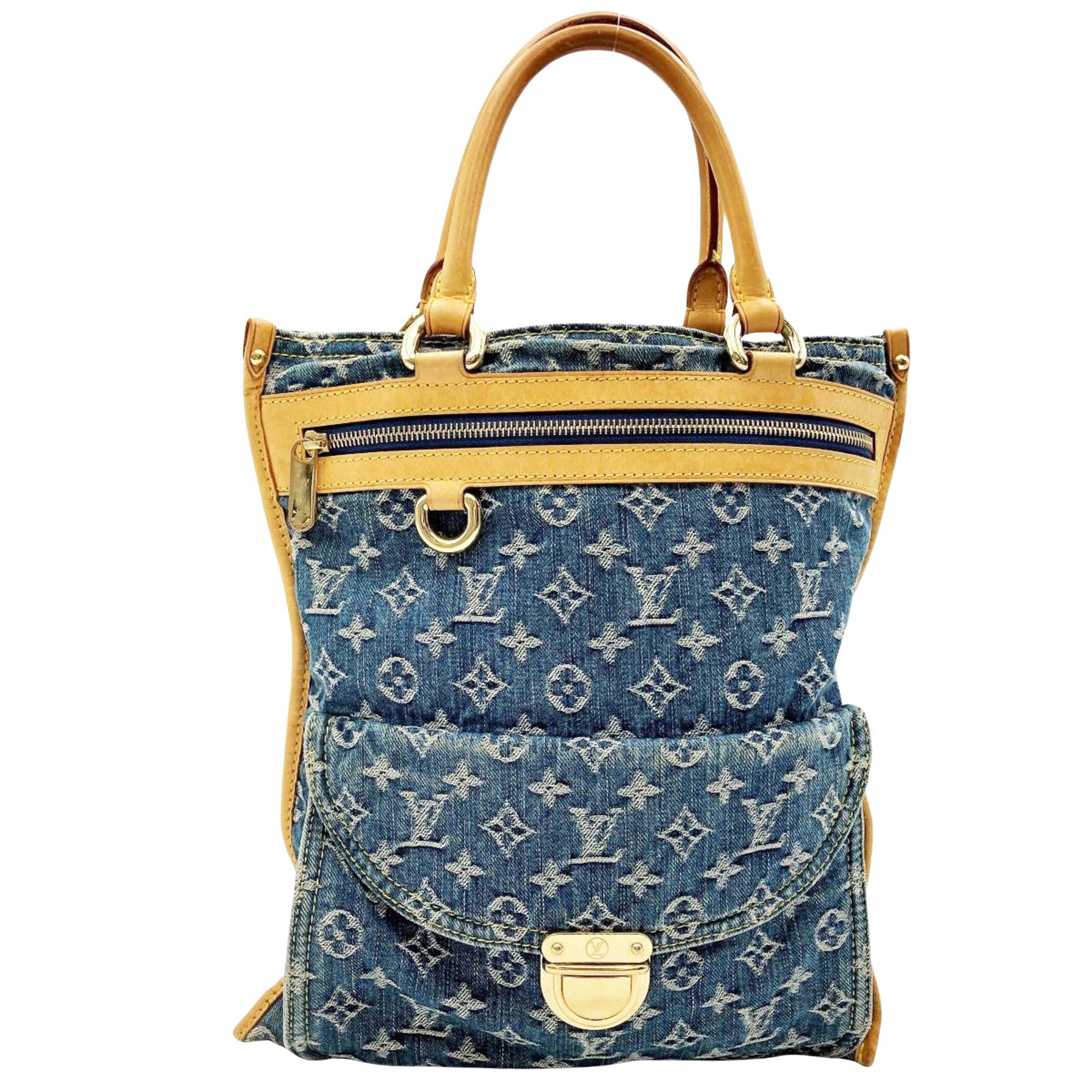 Louis Vuitton Baggy Blue Denim - Jeans Tote Bag