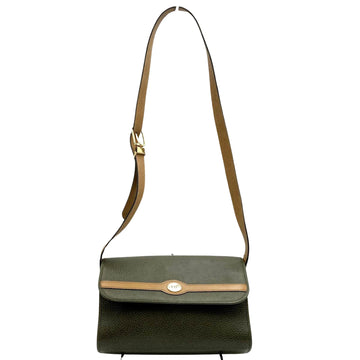 Dior Khaki Leather Shopper Bag