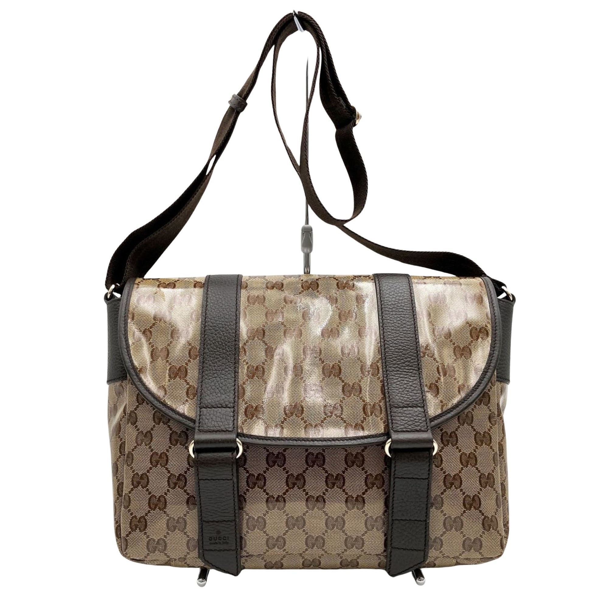 Gucci GG crystal Brown Crystal Shopper Bag