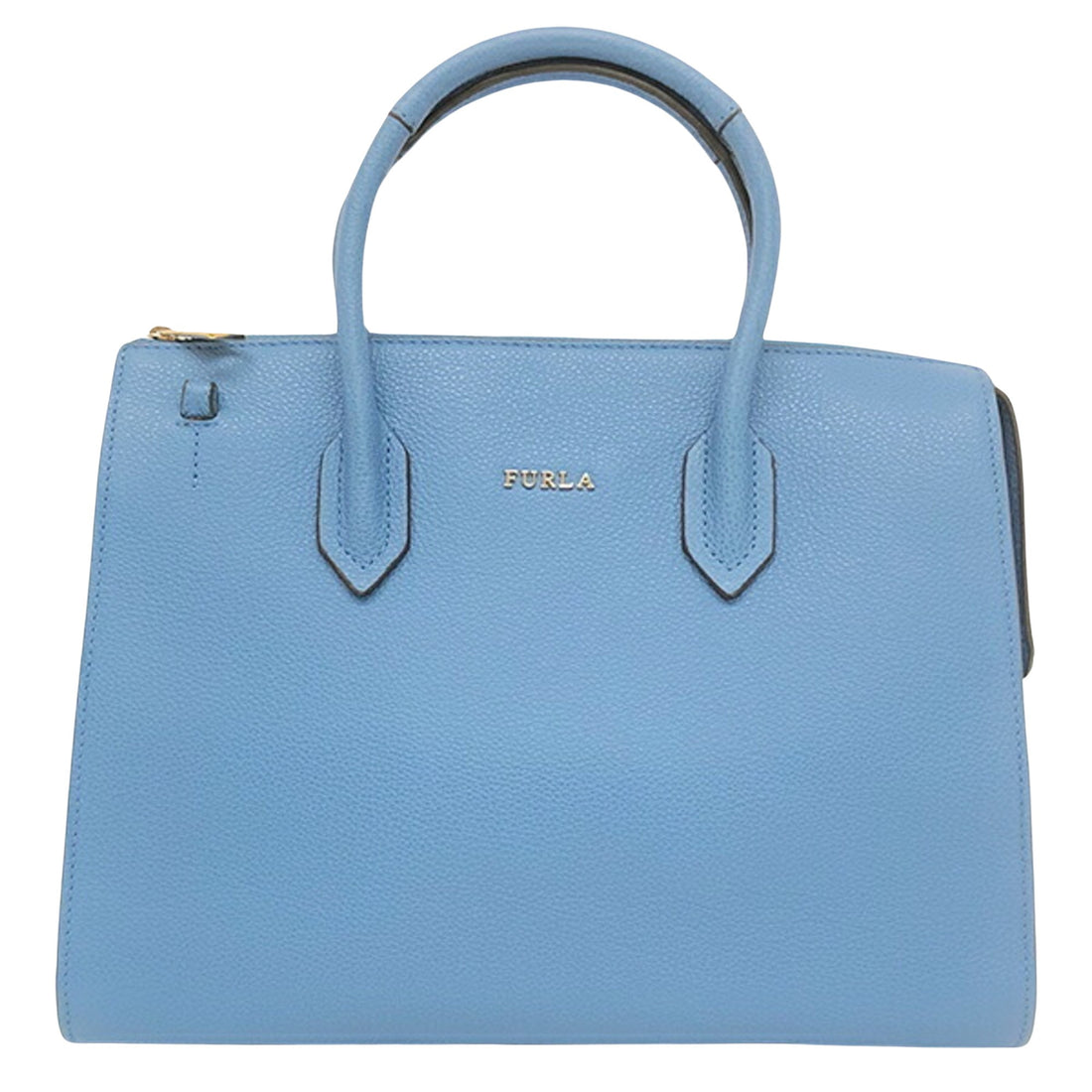 Furla Blue Leather Handbag 