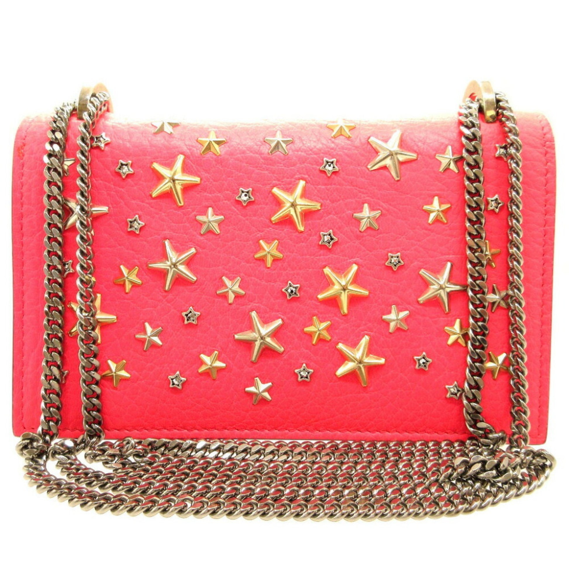 Jimmy Choo Star Pink Leather Shopper Bag