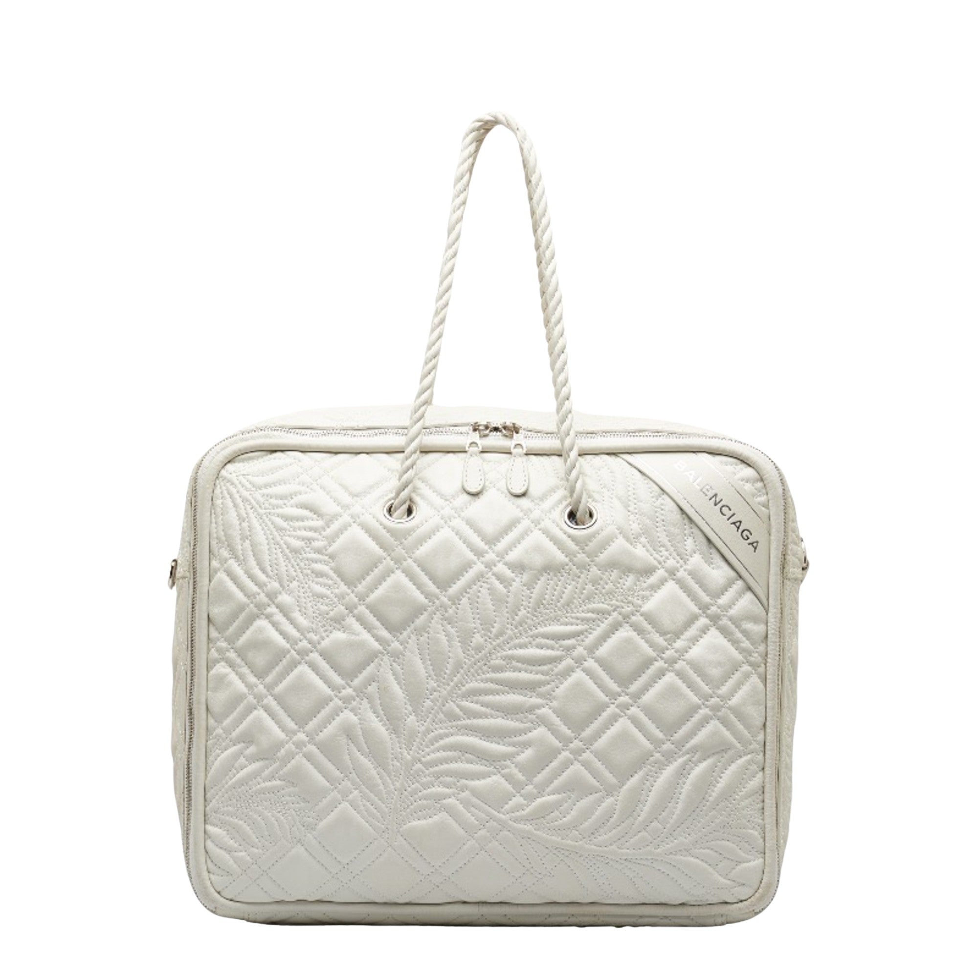 Balenciaga White Leather Shoulder Bag