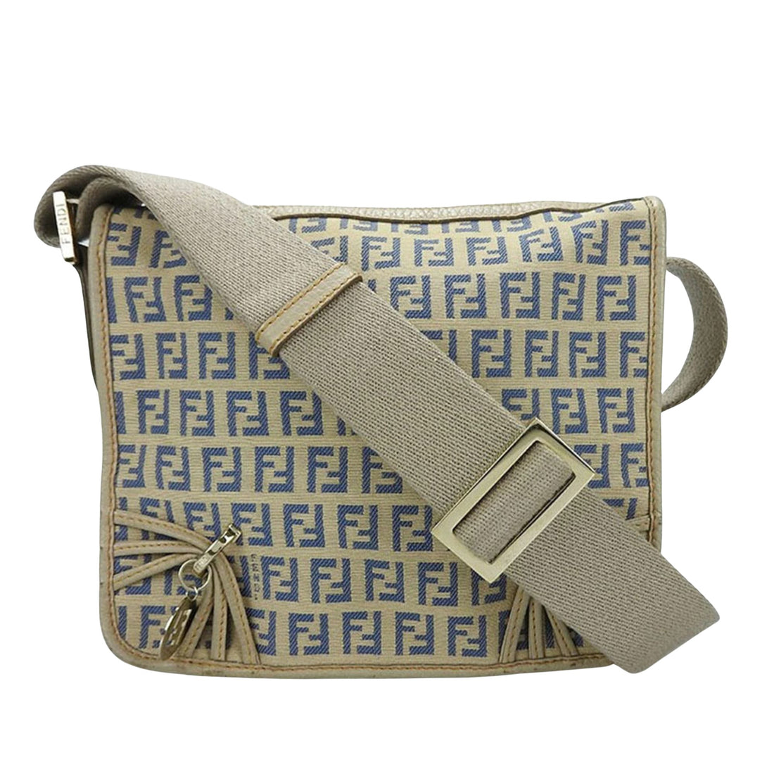 Fendi Zucca Beige Canvas Shopper Bag