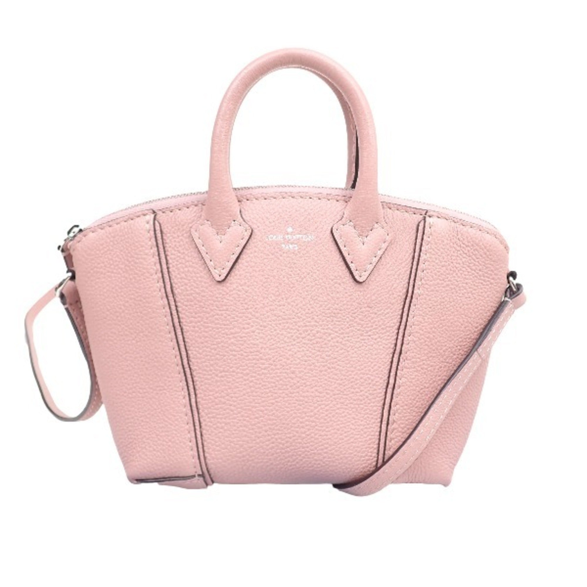 Louis Vuitton Pink Leather Handbag 