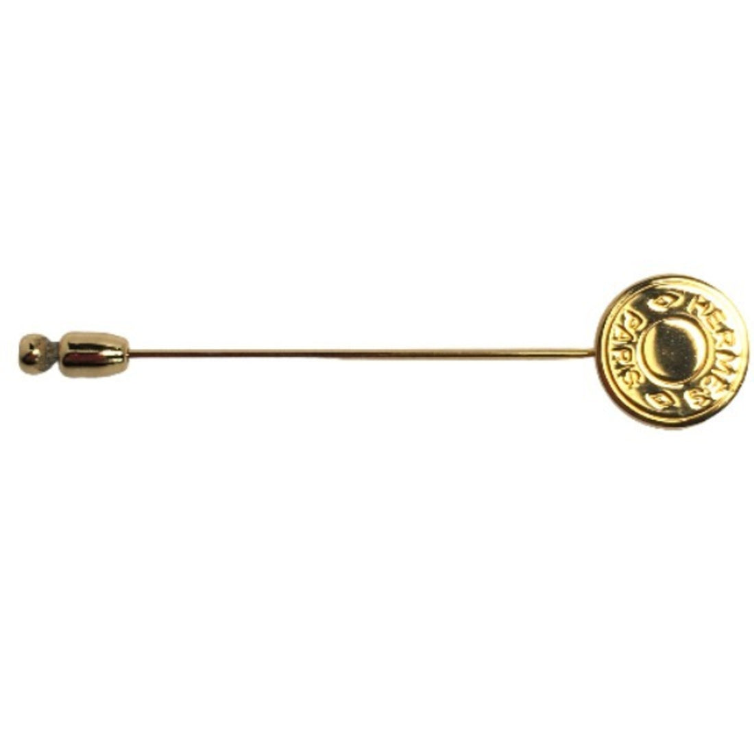 Hermès Gold Metal Brooch 