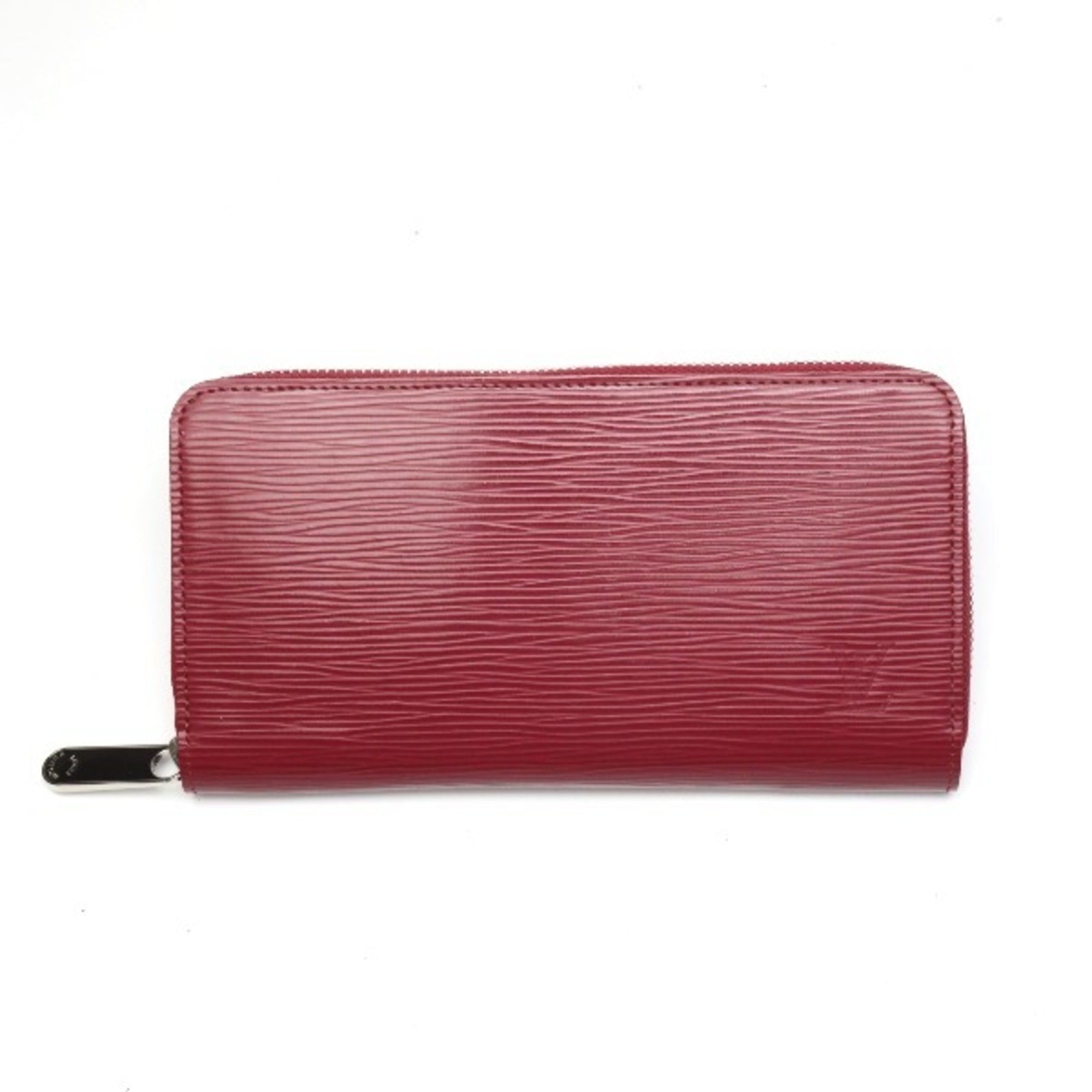 Louis Vuitton Portefeuille zippy Burgundy Leather Wallet 