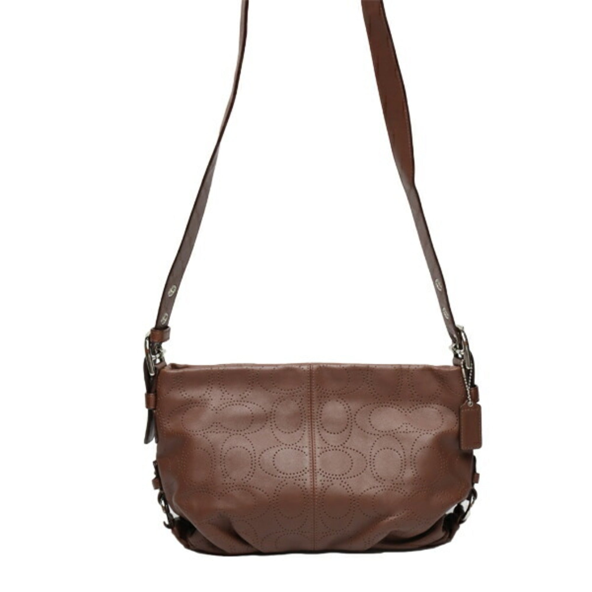 Coach Brown Pony-Style Calfskin Shoulder Bag