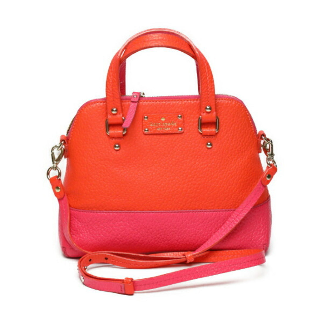 Kate Spade Orange Leather Handbag 