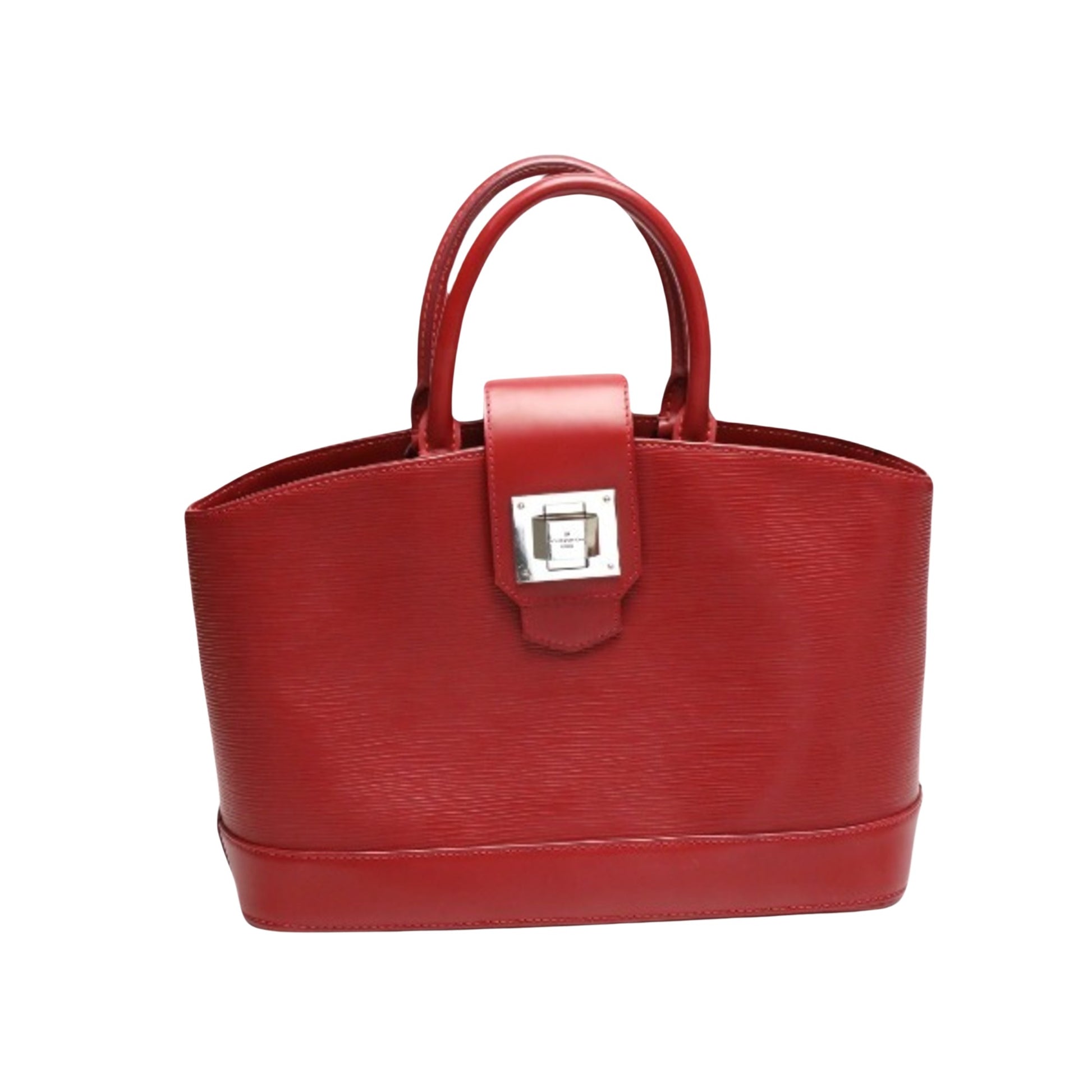 Louis Vuitton Mirabeau Burgundy Leather Handbag 