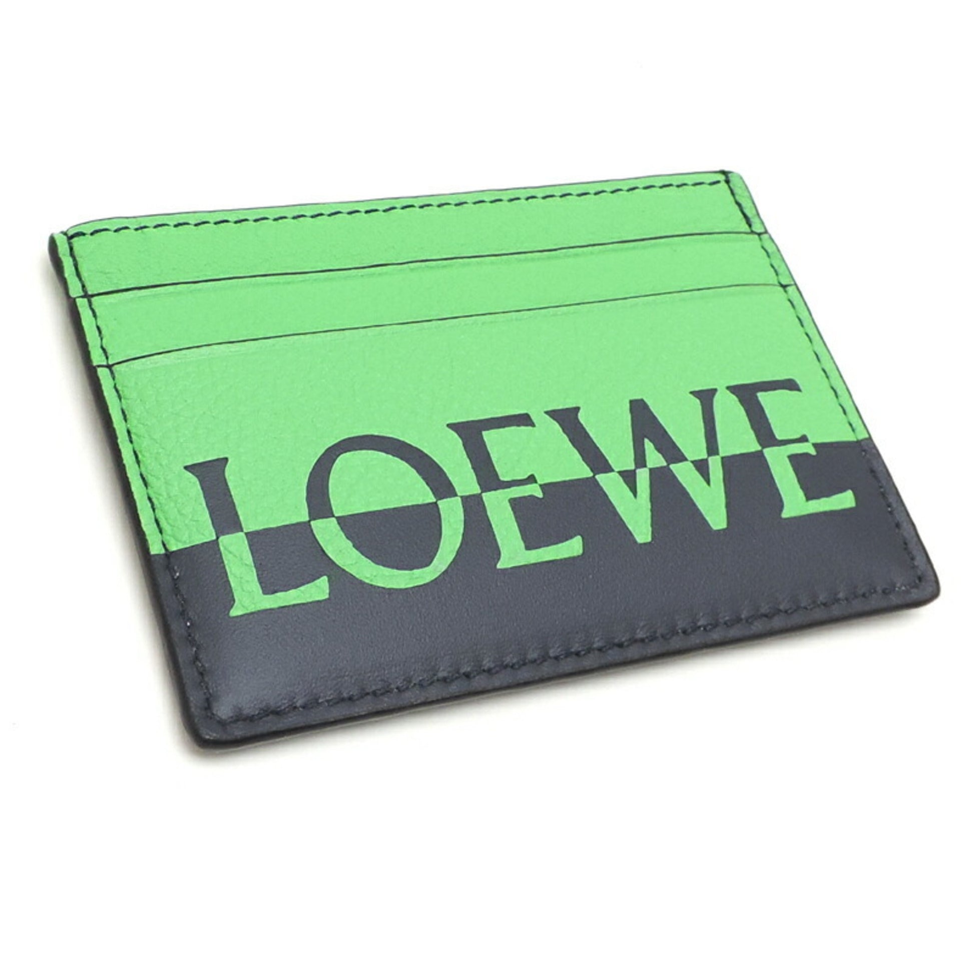 Loewe Green Leather Wallet 