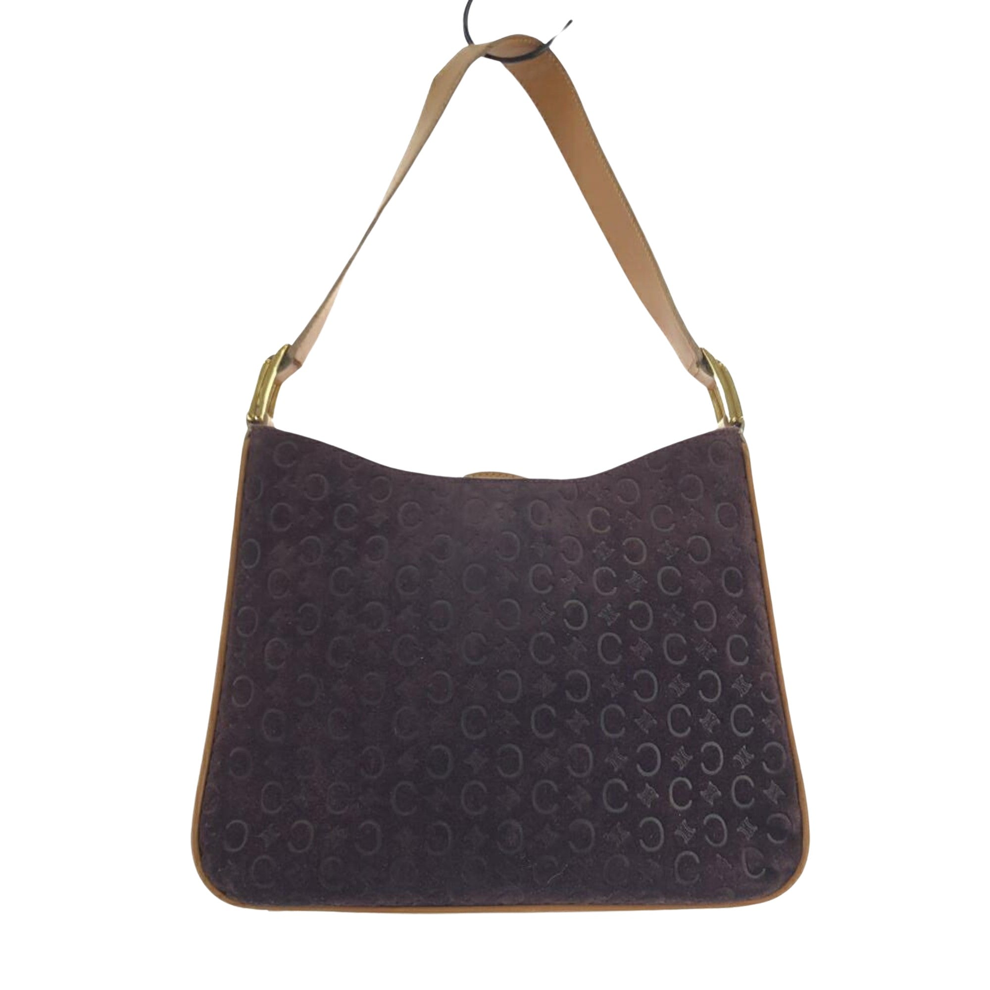 Céline Purple Suede Shopper Bag