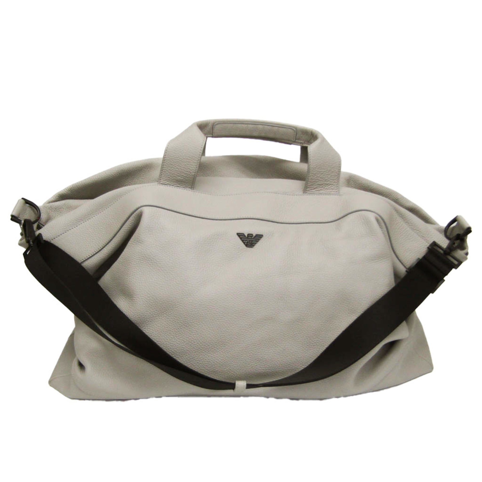 Emporio Armani Grey Leather Handbag 