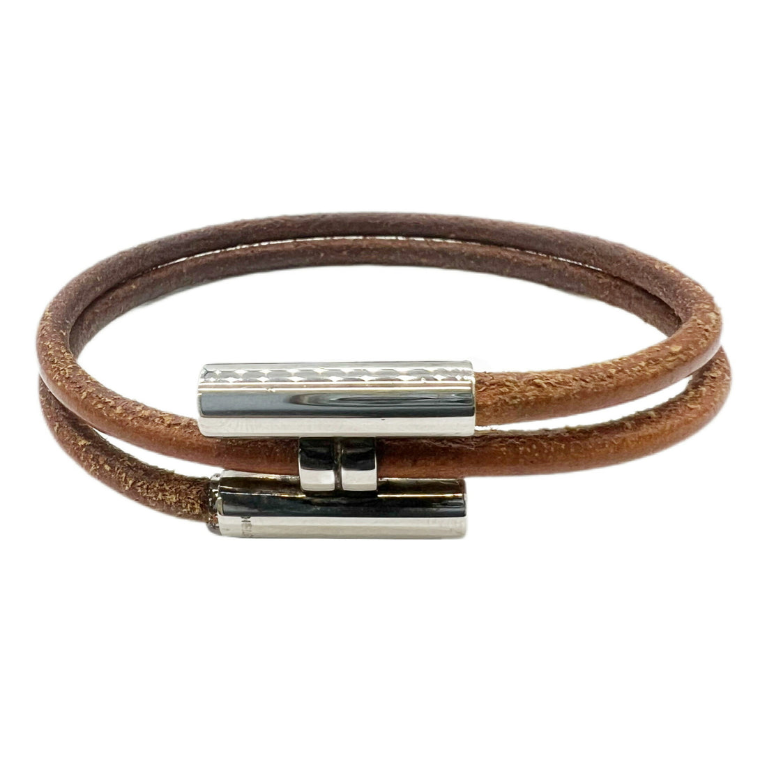 Hermès Brown Leather Bracelet 