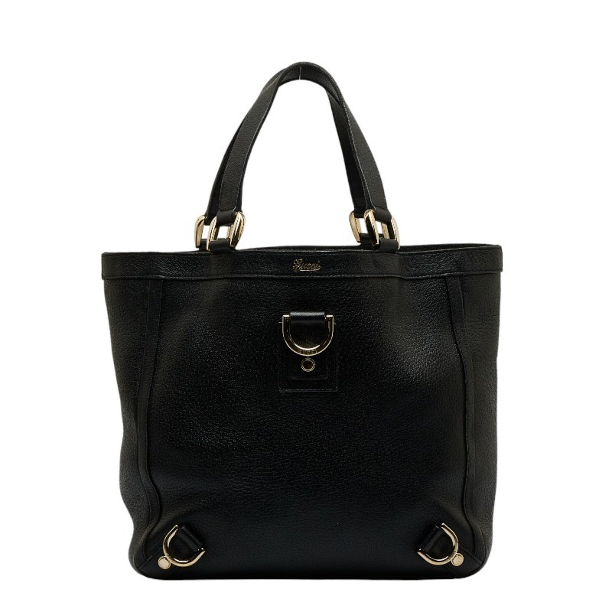 Gucci Abbey Black Leather Handbag 