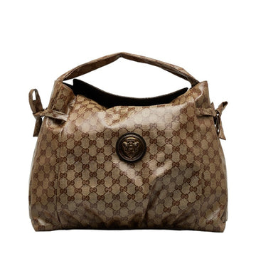 Gucci Hysteria Brown Canvas Handbag 