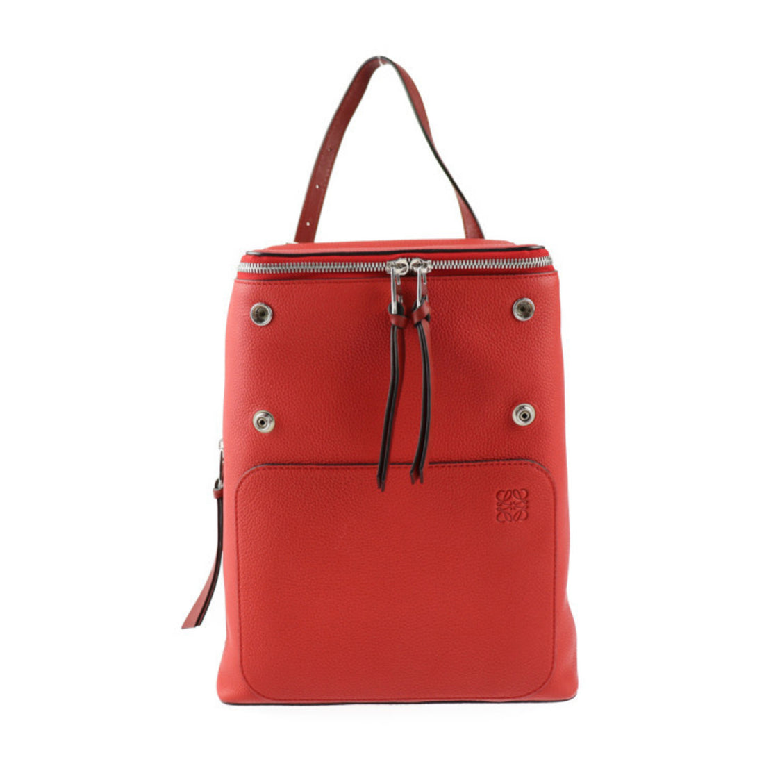 Loewe Goya Red Leather Backpack Bag