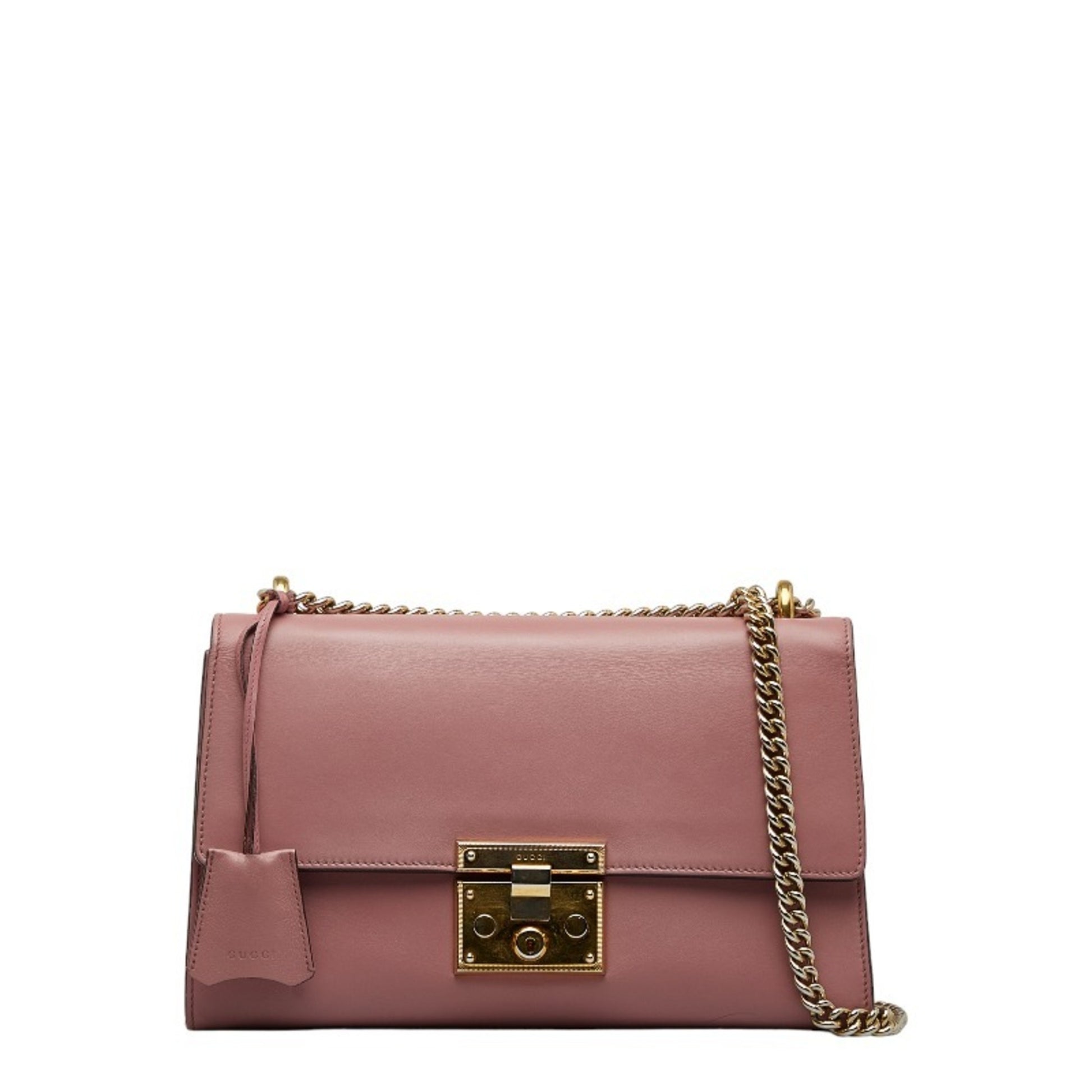 Gucci Pink Leather Shoulder Bag