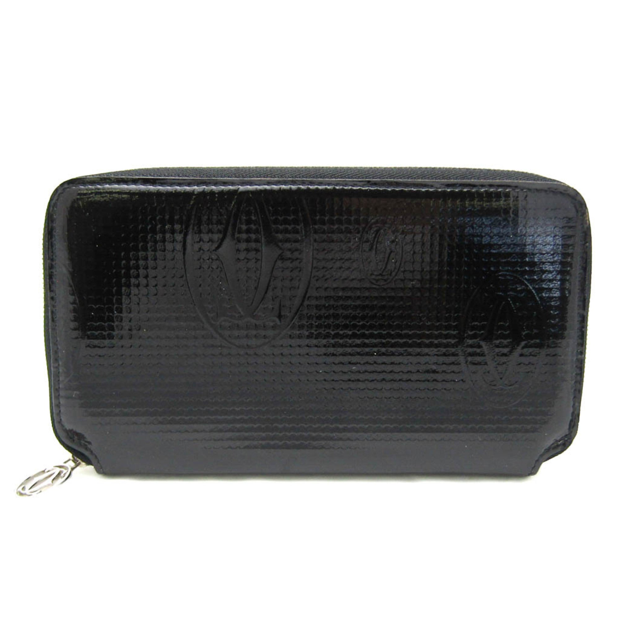 Cartier Happy birthday Black Patent Leather Wallet 