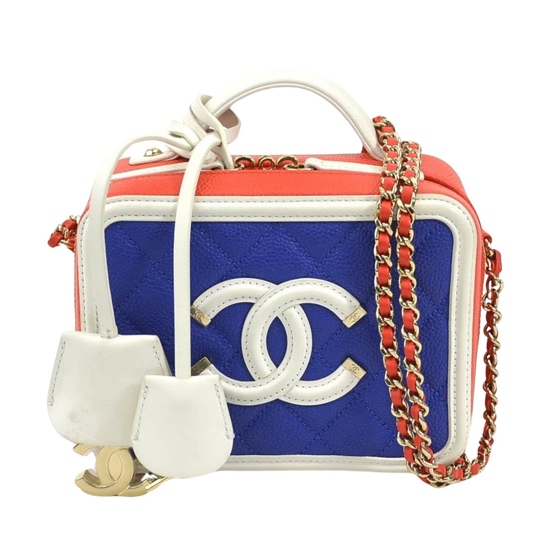 Chanel Vanity Multicolour Leather Shopper Bag