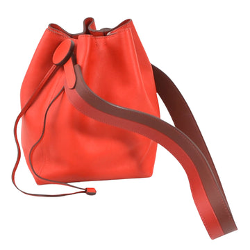 Hermès Licol Red Leather Shopper Bag