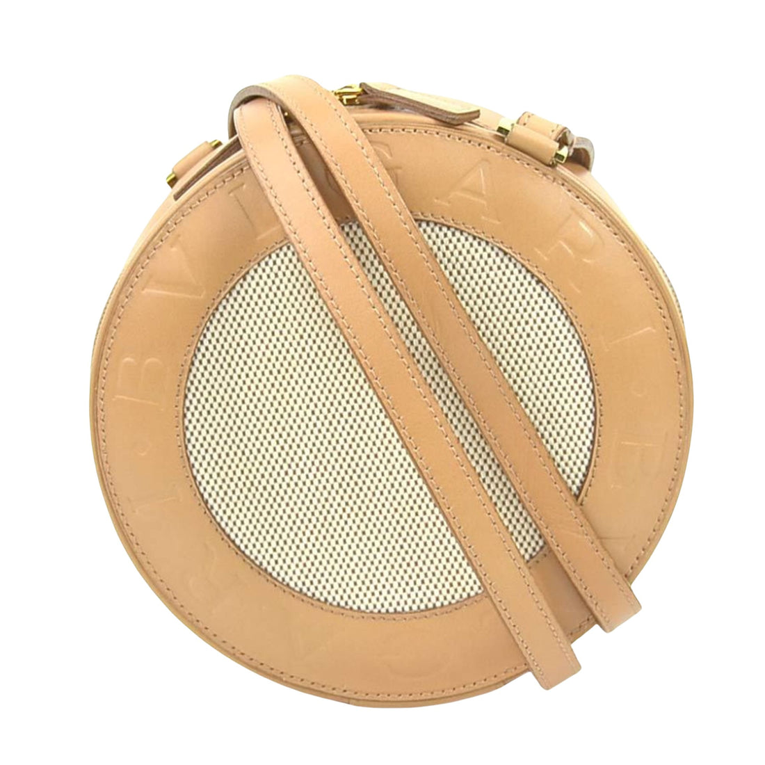 Bulgari Beige Leather Shopper Bag