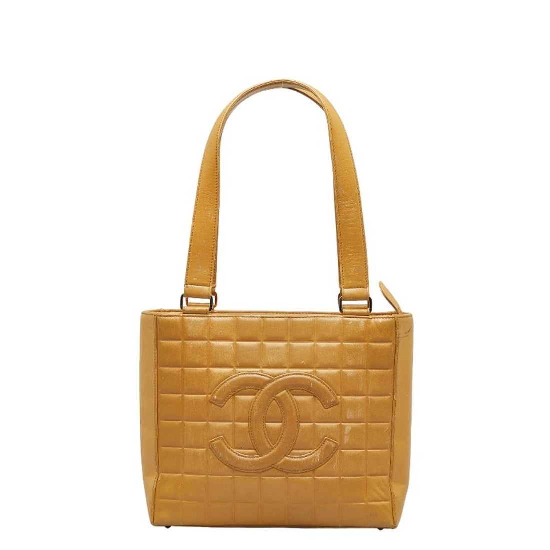 Chanel Chocolate bar Beige Leather Tote Bag