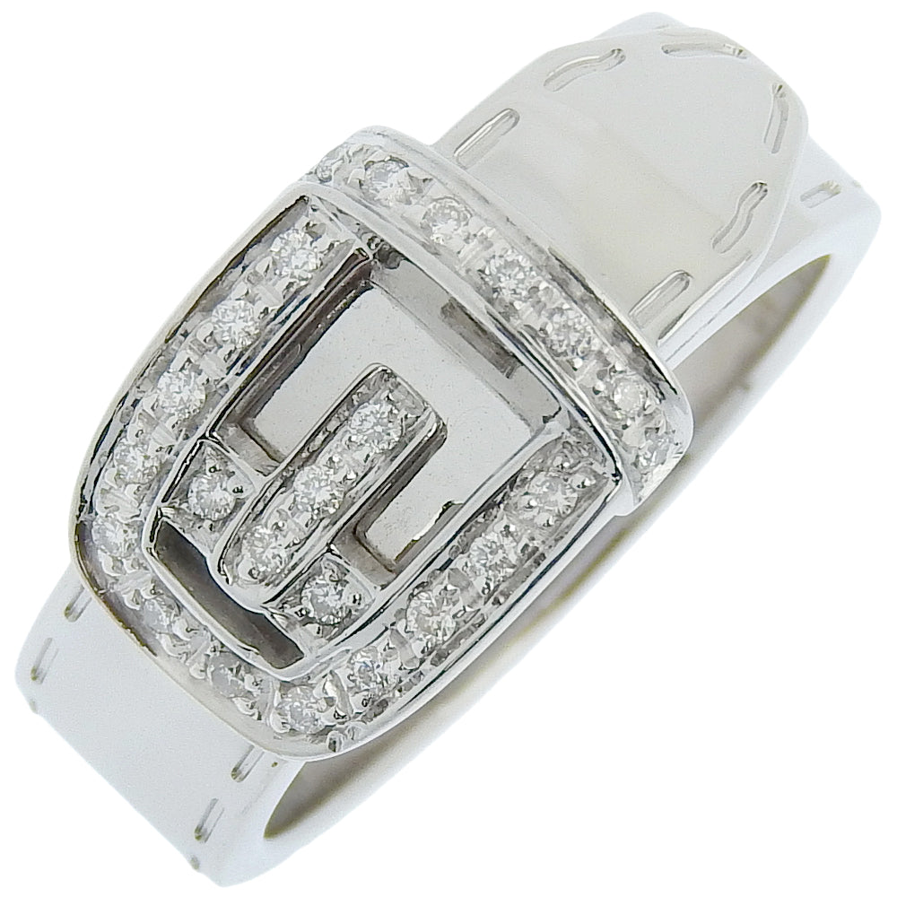 Gucci Belt Ring Silver White Gold Ring 