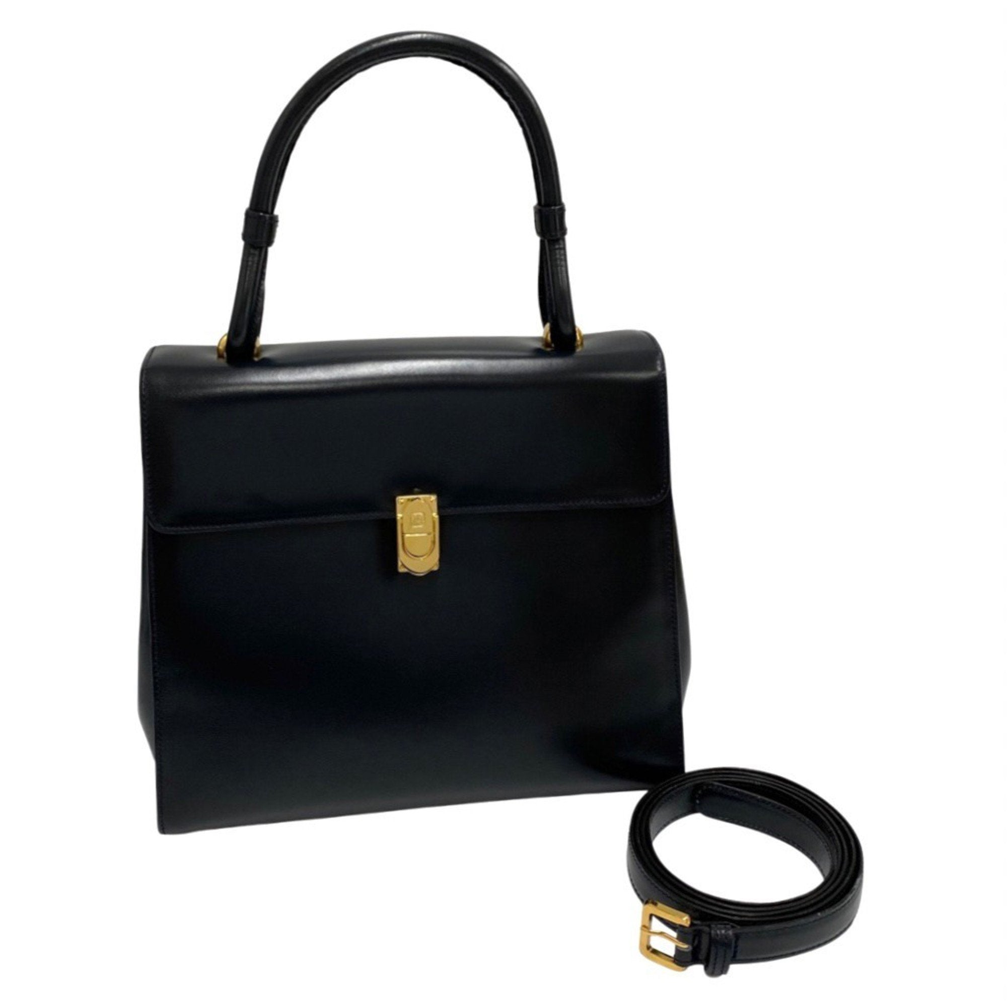 Loewe Black Leather Handbag 