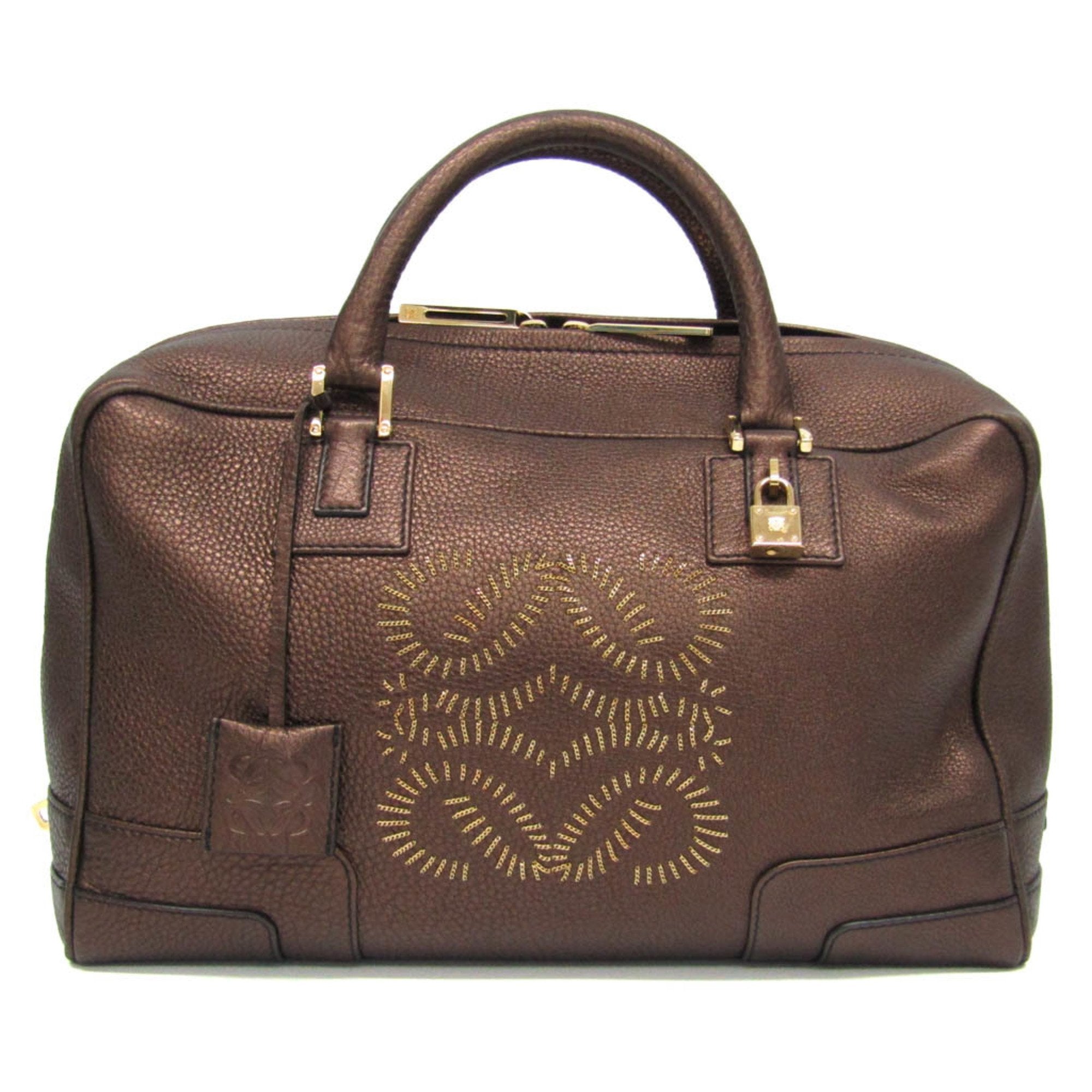 Loewe Amazona Copper Leather Handbag 