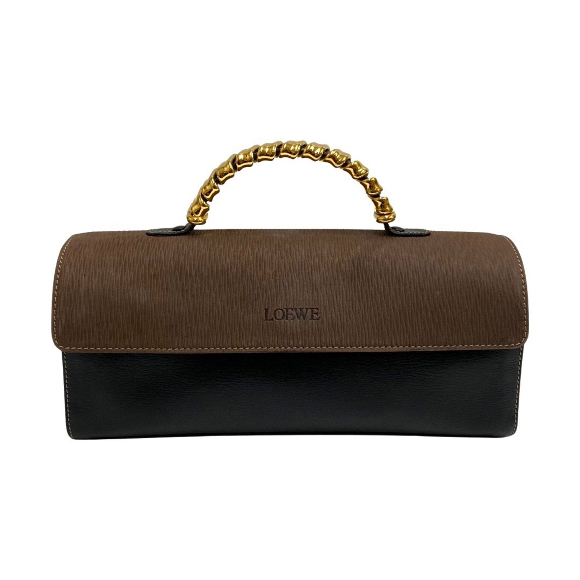 Loewe Velazquez Brown Leather Handbag 