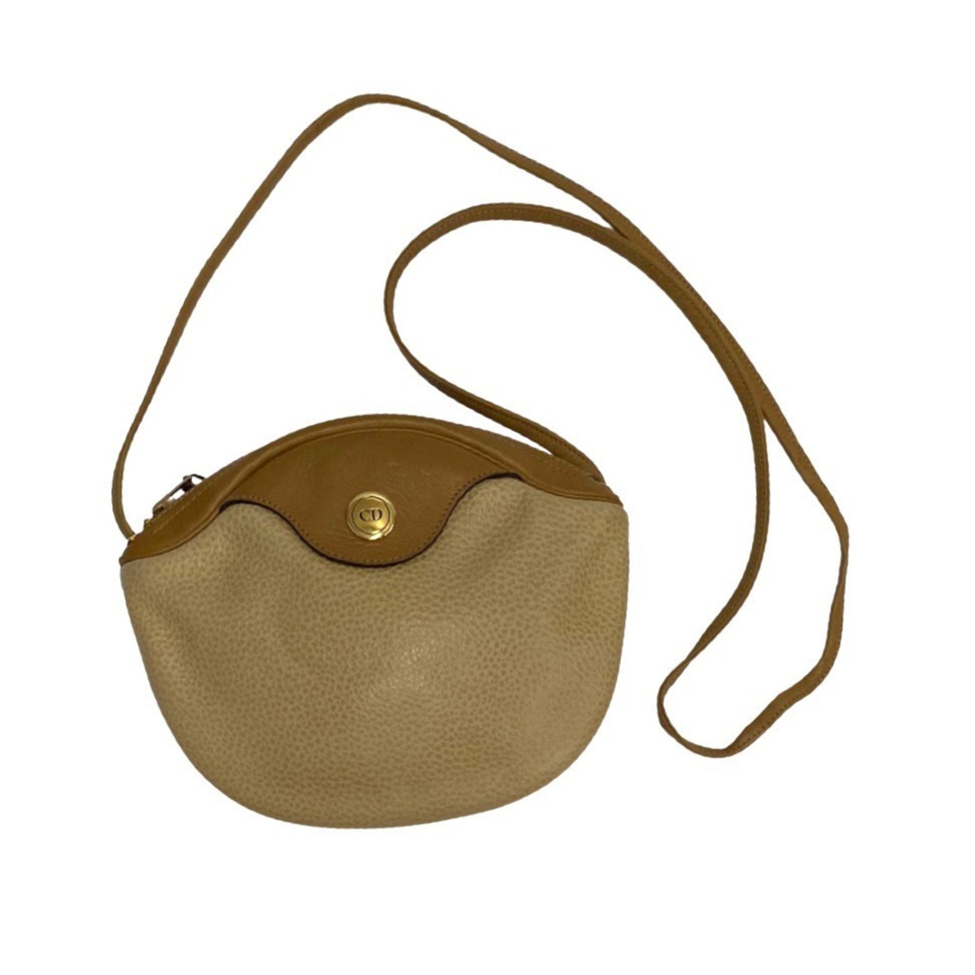 Dior Beige Leather Shopper Bag