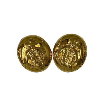 Chanel Mademoiselle Gold Metal Earring 