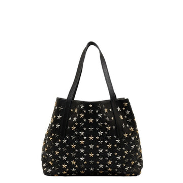 Jimmy Choo Star Black Leather Tote Bag