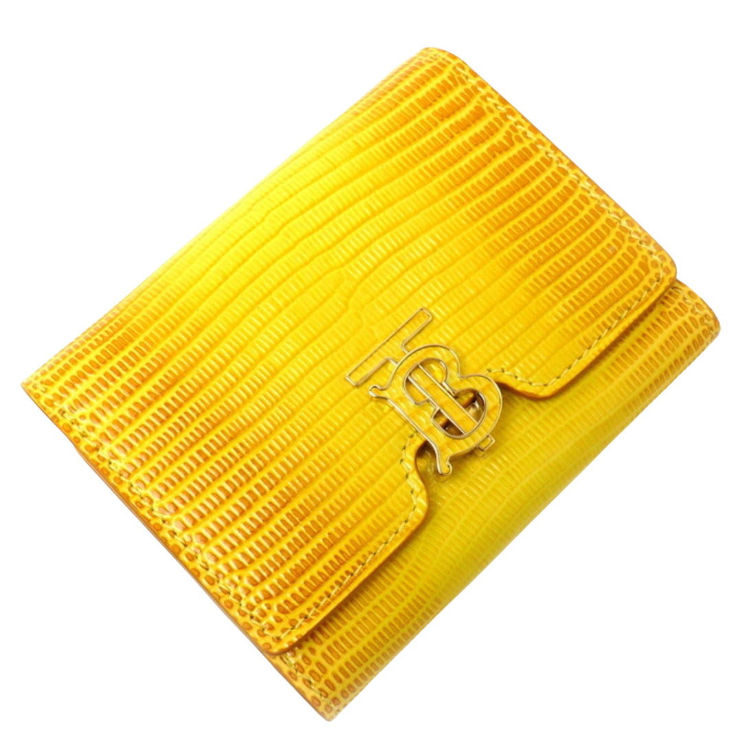 Burberry Yellow Leather Wallet 