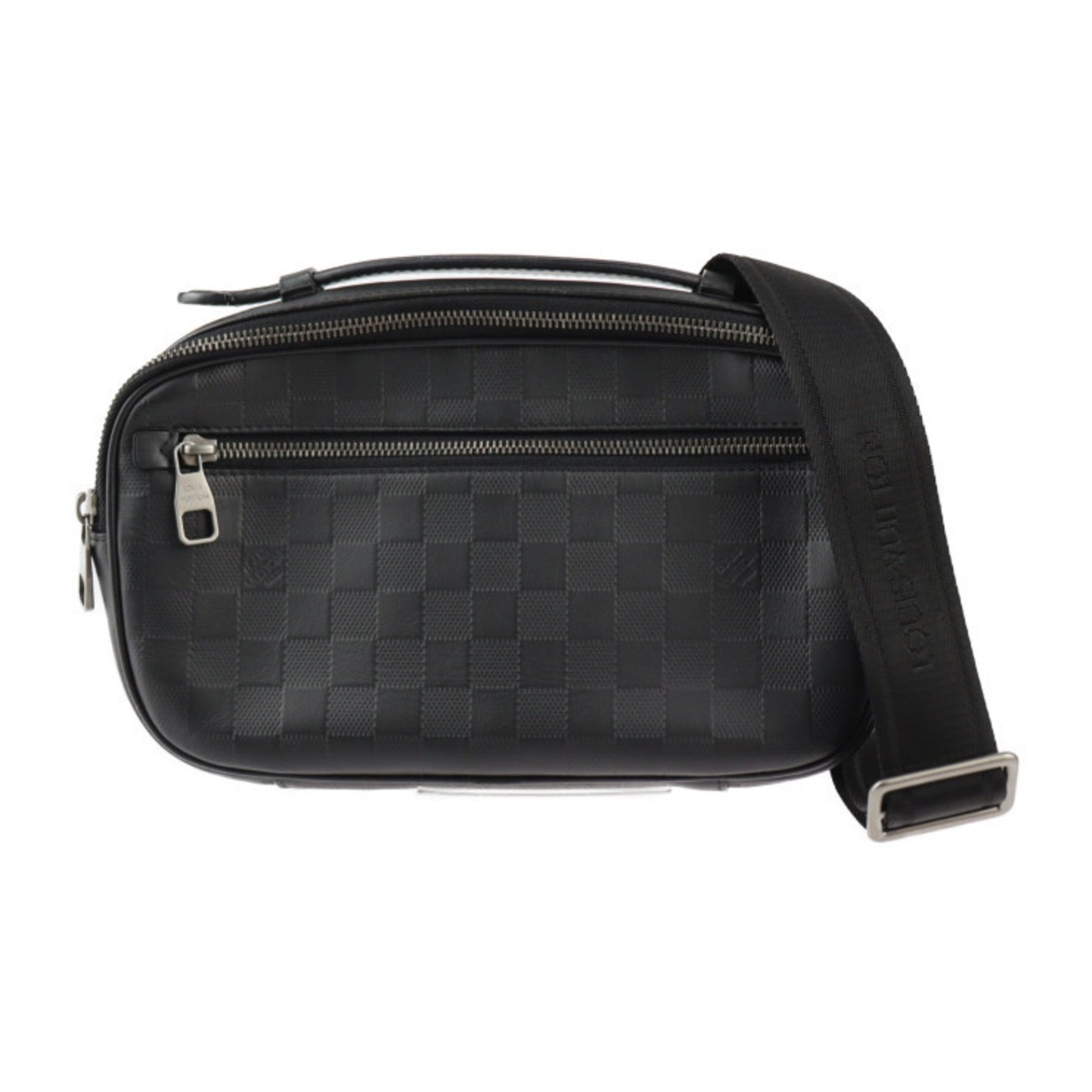 Louis Vuitton Ambler Black Canvas Clutch Bag