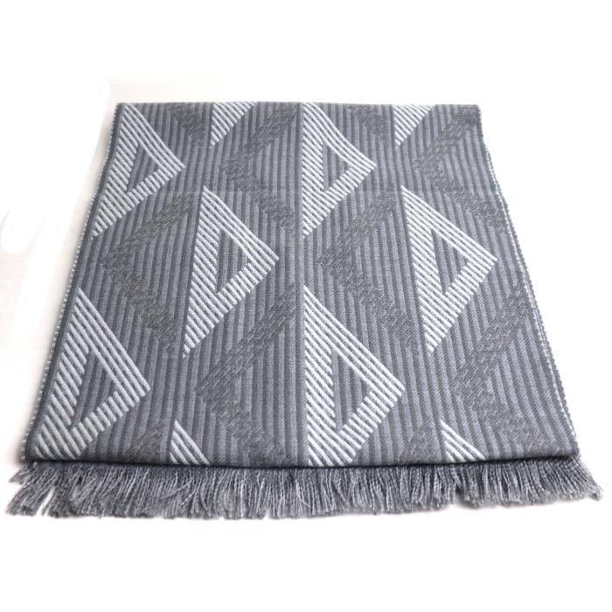 Dior Grey Wool Shawl 