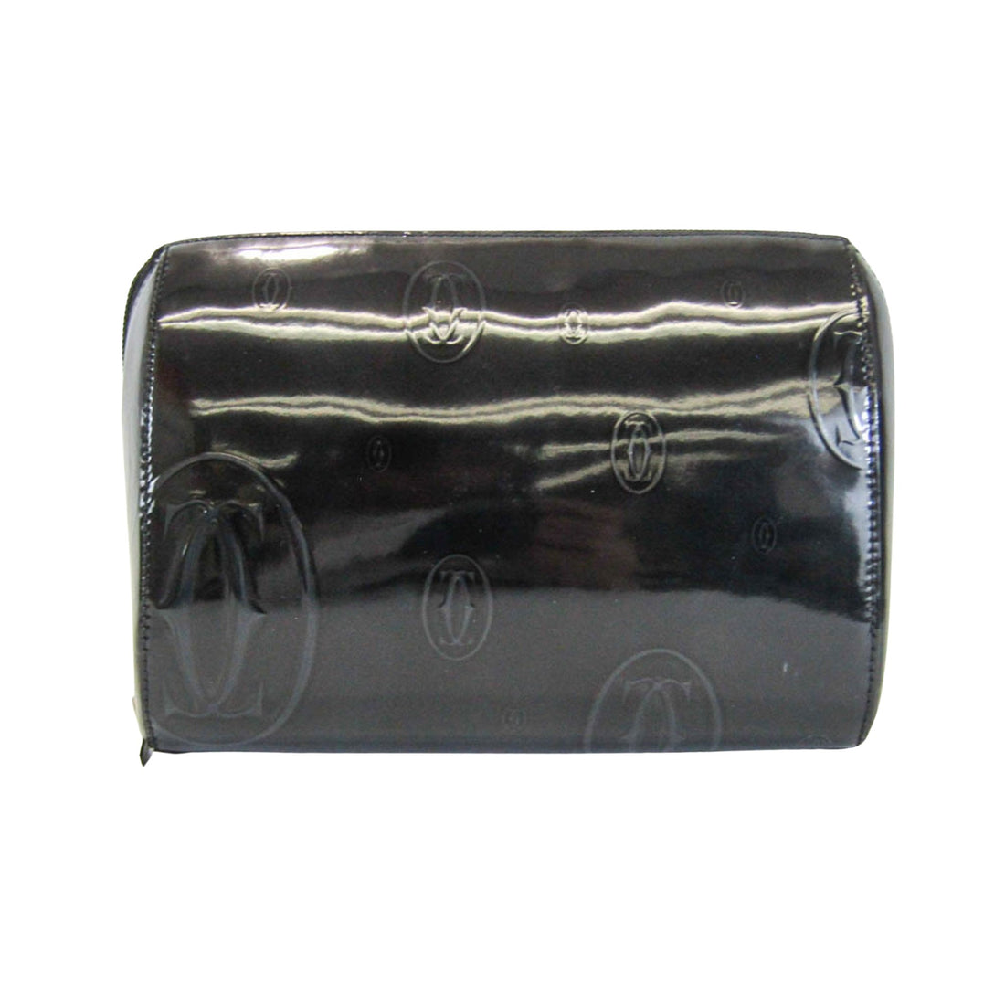 Cartier Happy birthday Black Patent Leather Clutch Bag