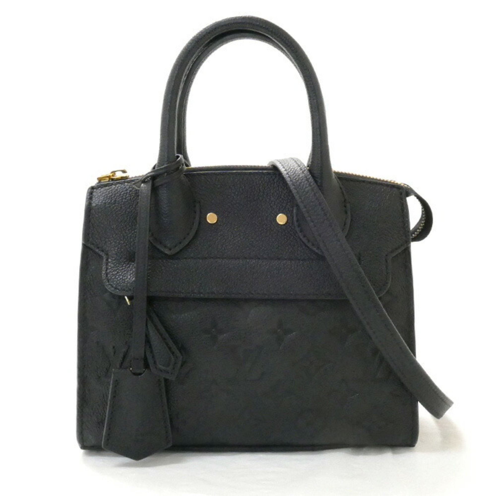 Louis Vuitton Mini Pont Neuf Black Leather Shopper Bag