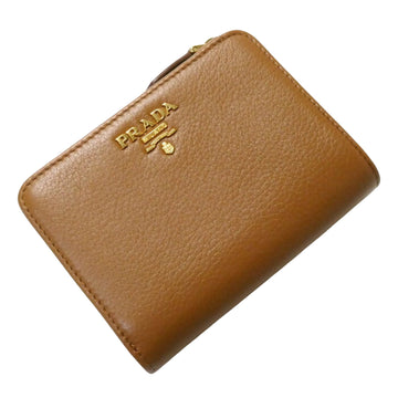 Prada Saffiano Brown Leather Wallet 