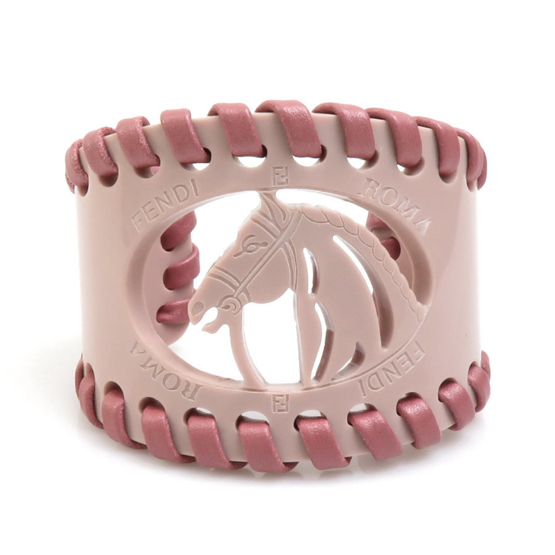 Fendi Pink Plastic Bracelet 