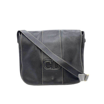 Dior CD Black Leather Shopper Bag