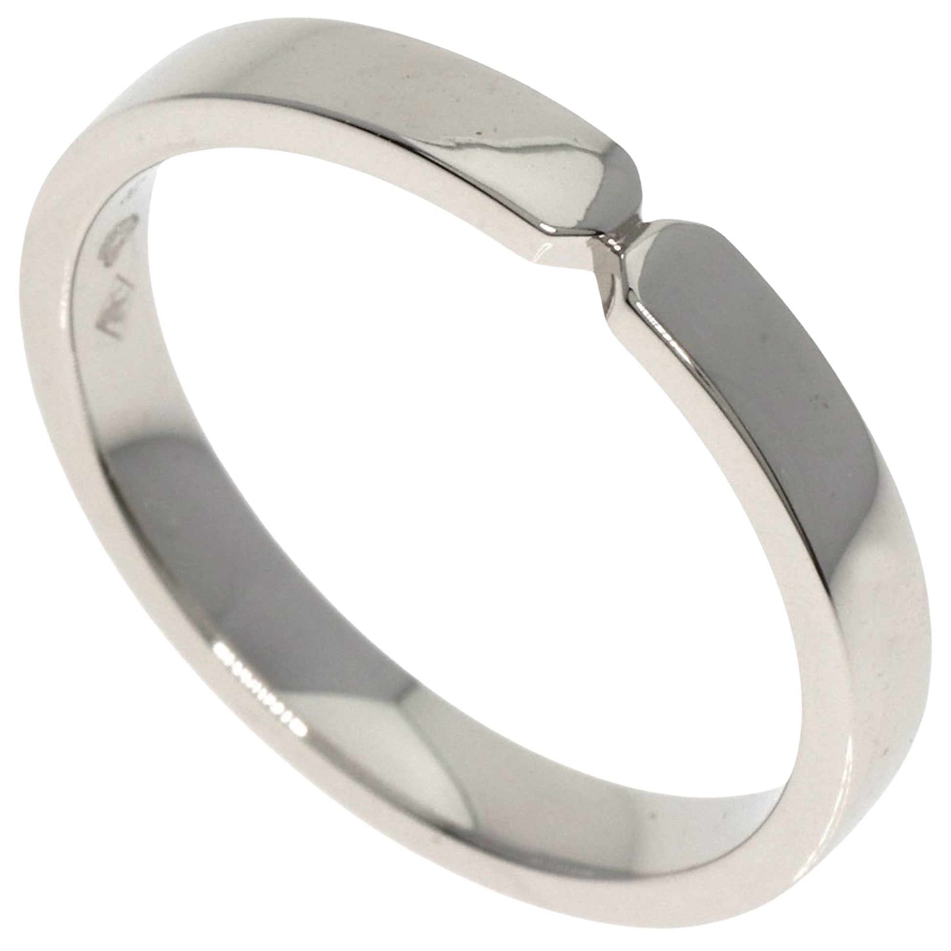 Hermès Kelly Silver Platinum Ring 